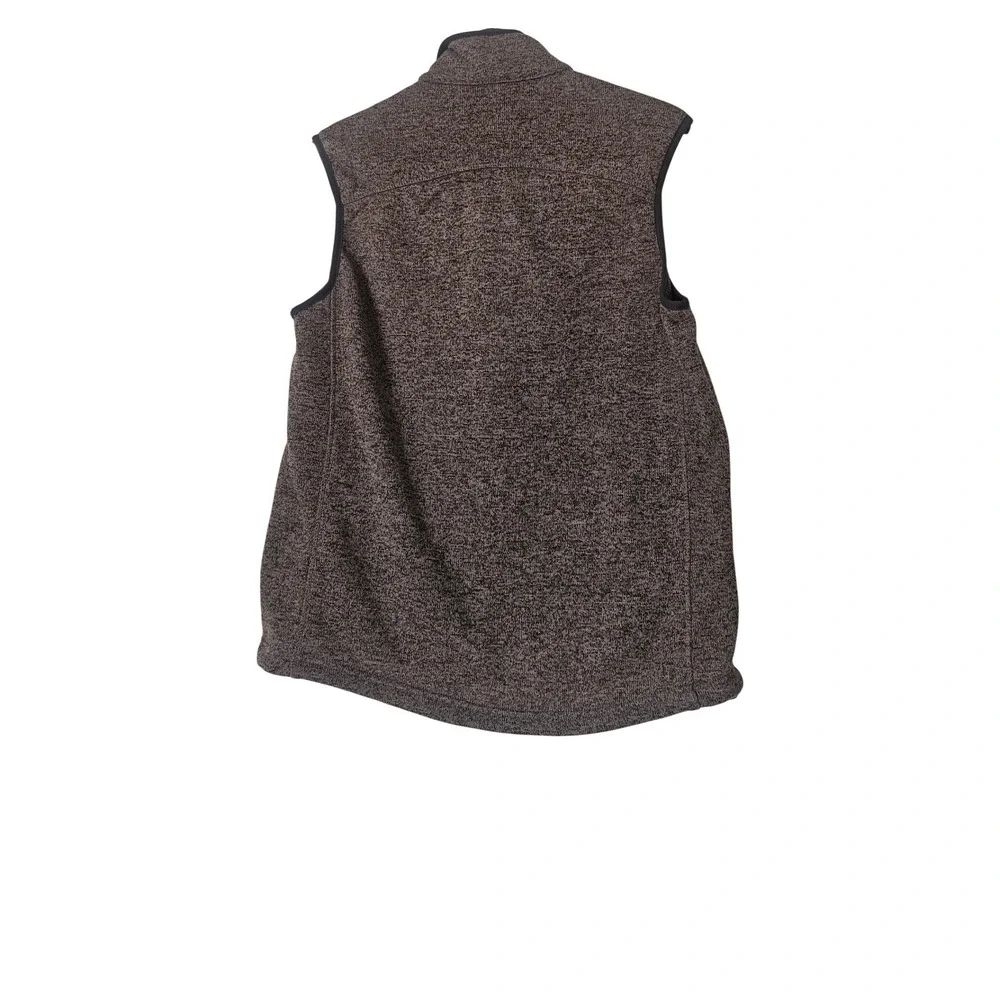 Orvis Sweater Fleece Vest Brown Medium Full Zip Outdoor Gorpcore Hiking Layering